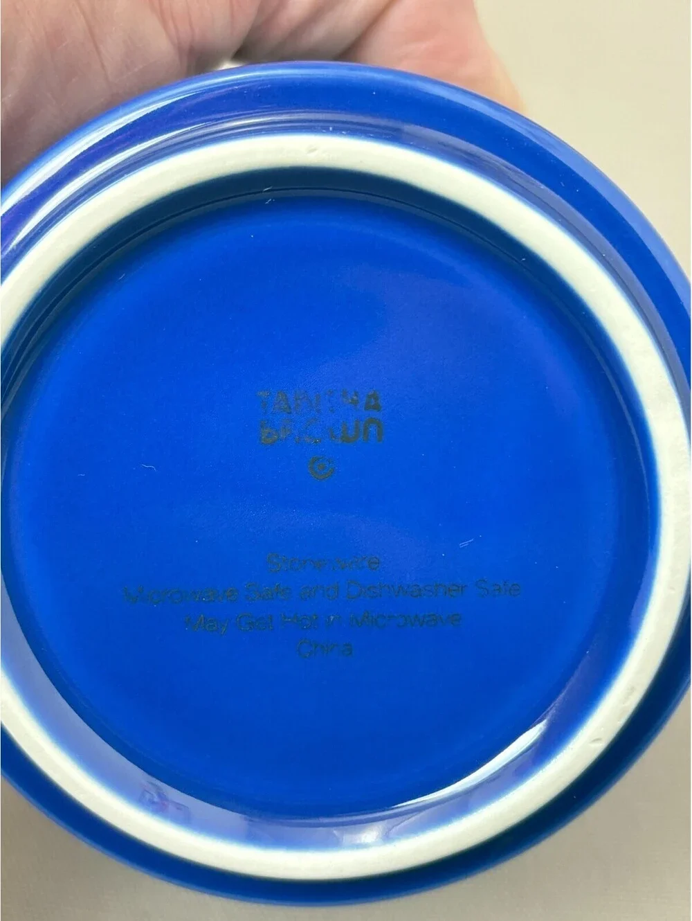 Tabitha Brown Target Take Care of Yourself Coffee Mug Blue Stoneware Round Handl